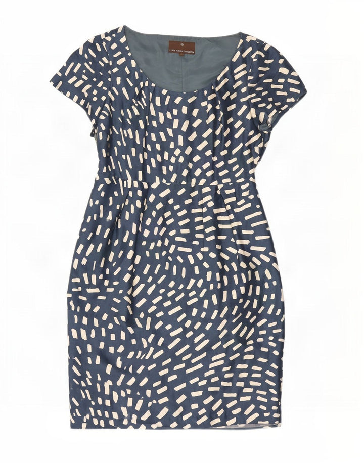 Γυναικείο φόρεμα Fenn Wright Manson UK 14 Medium Blue Geometric Silk