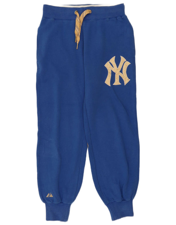 Majestic Mens New York Yankees Tracksuit Trousers Joggers Small Blue