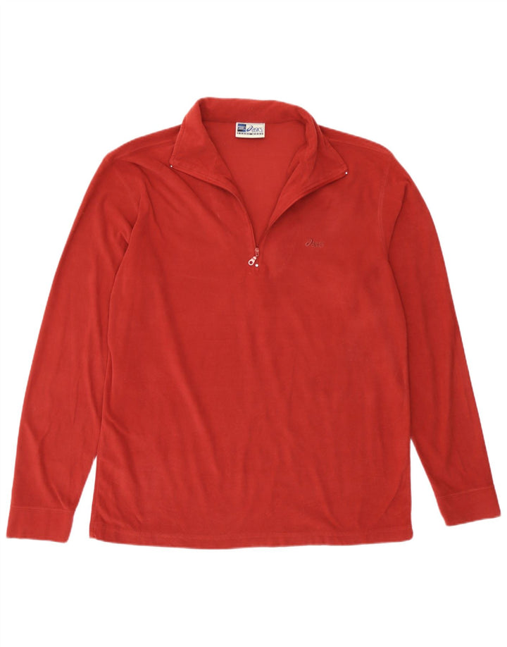 Asics Ανδρικό φερμουάρ Fleece Jumper Μεσαίο Βουργουνδί Πολυεστέρας