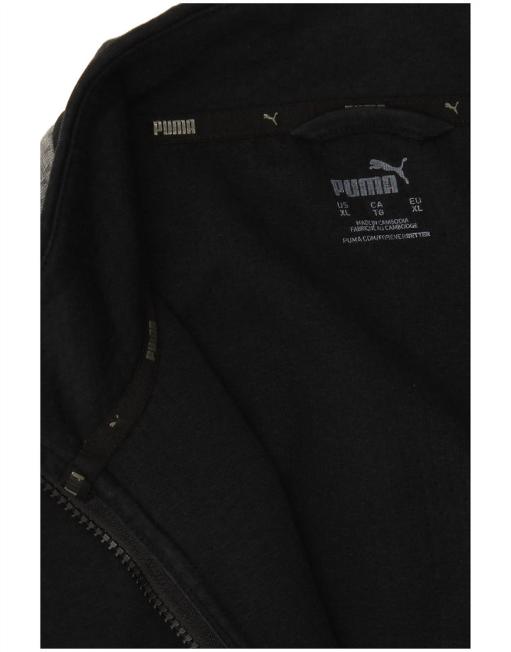 PUMA Mens Tracksuit Top Jacket XL Black Colourblock