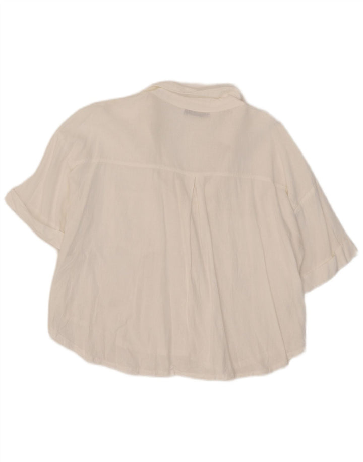 Zara Γυναικείο πουκάμισο Oversized UK 14 Medium White