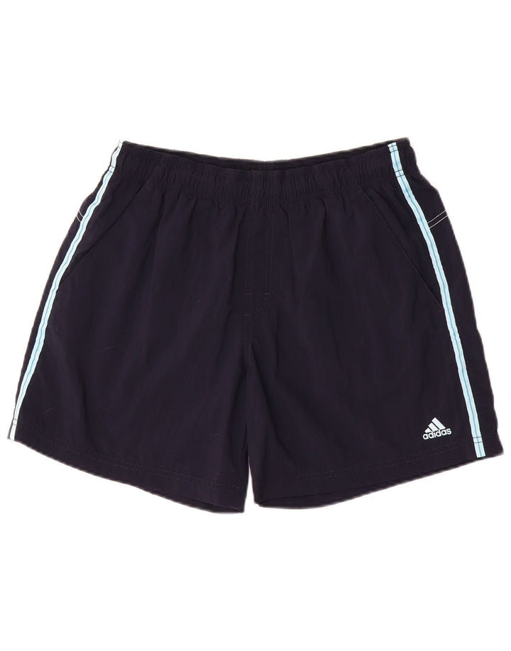 Ανδρικό σορτς κολύμβησης Adidas από μεσαίο μπλε ναυτικό πολυεστέρα