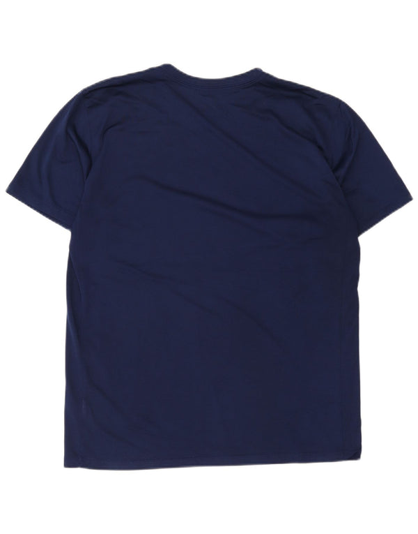 Μπλουζάκι γραφικό Nike, ανδρικό Dri Fit, μεγάλο μπλε ναυτικό