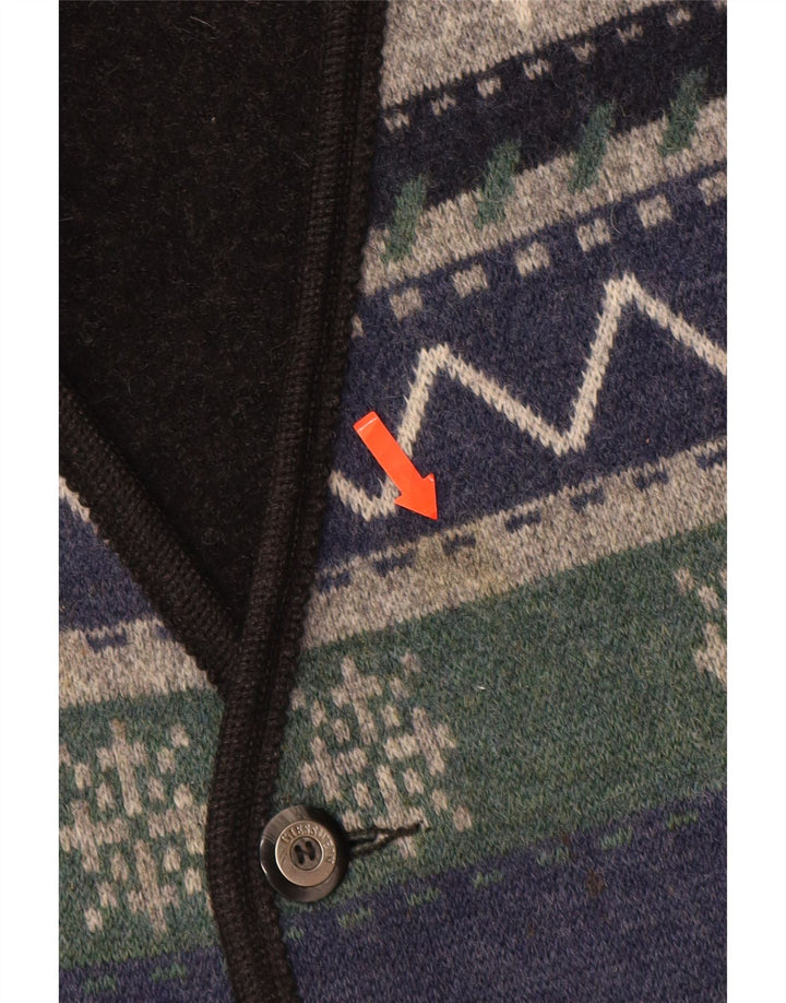 GIESSWEIN Ανδρικό Γιλέκο UK 48 Μεσαίο Πολύχρωμο Γεωμετρικό Μαλλί