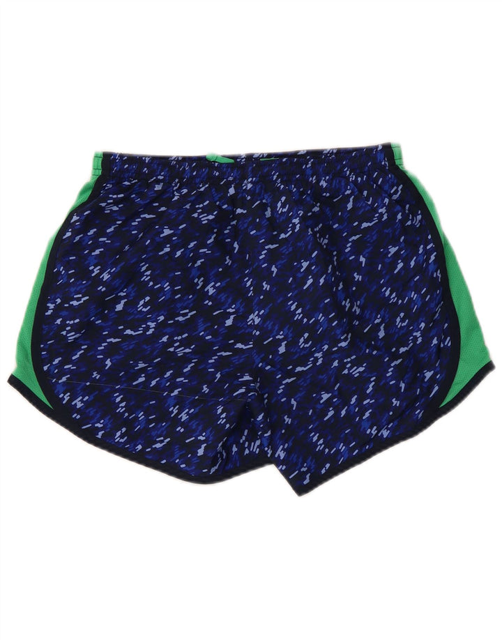 Γυναικείο αθλητικό σορτς NIKE Dri Fit UK 18 XL Navy Blue Colorblock Πολυεστέρας