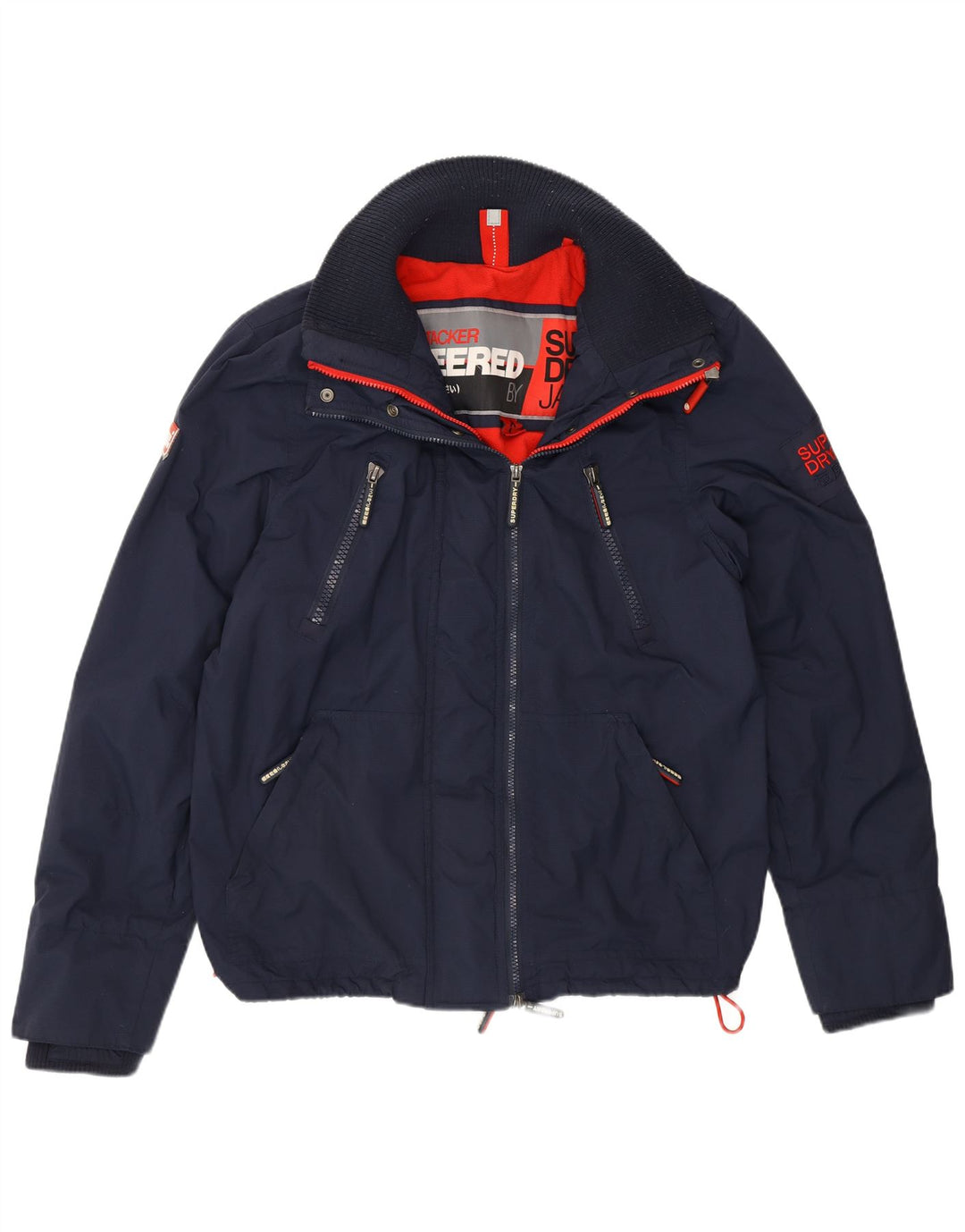 Γυναικείο Μπουφάν SUPERDRY Windbreaker UK 18 XL Navy Blue Nylon
