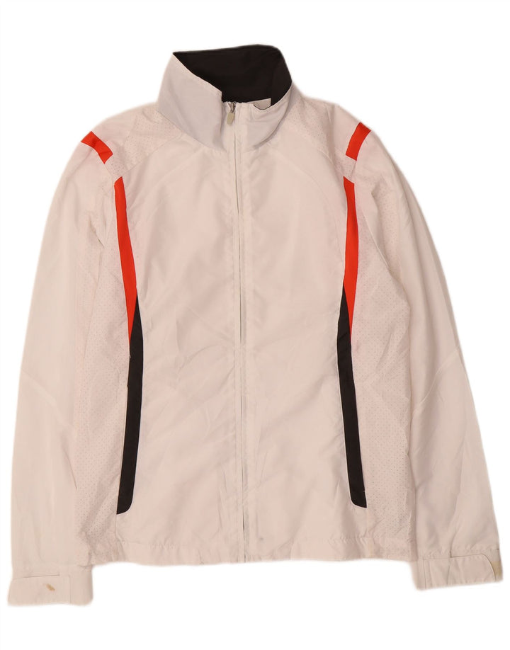 Lotto Ανδρικό μπουφάν βροχής UK 36/38 Small White Colorblock Polyester