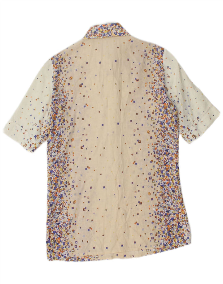 PANCALDI & B Γυναικείο Σετ Φούστας 2 τεμαχίων UK 4 XS W24 Μπεζ γεωμετρικό βαμβακερό