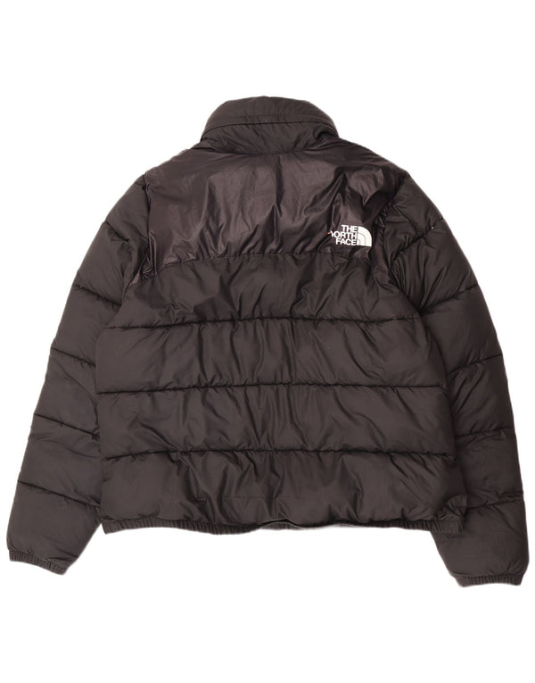 Το North Face γυναικείο μπουφάν με κουκούλα UK 18 XL μαύρο πολυεστέρα
