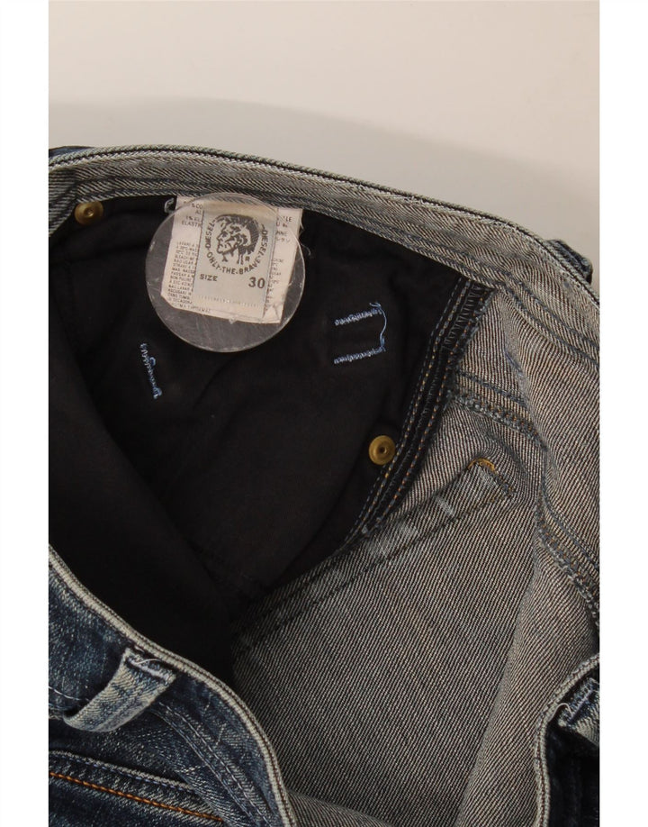 Ανδρικό Diesel Distressed Straight Jeans W30 L28 Μπλε βαμβακερό