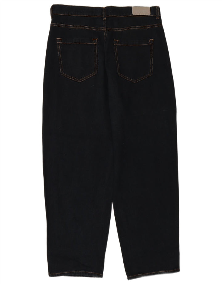 WHISTLE Γυναικείο Tapered Cropped Jeans W30 L27 Navy Blue Cotton