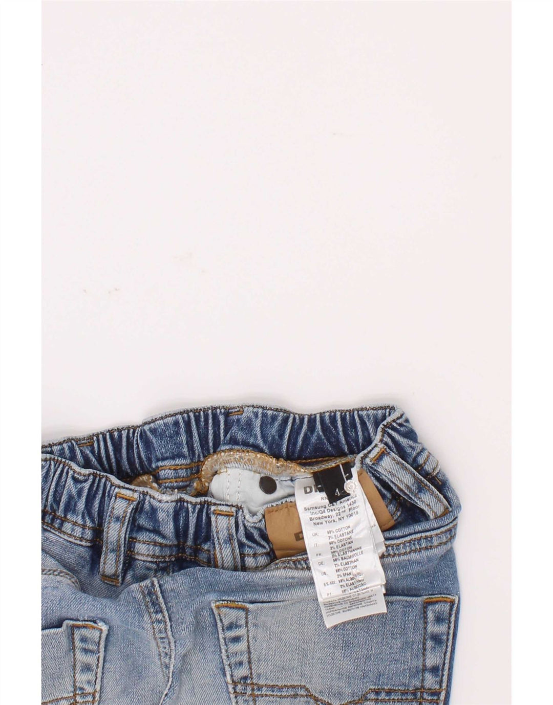 Diesel Boys Distressed τζιν σορτς 3-4 ετών W20 Μπλε βαμβακερό
