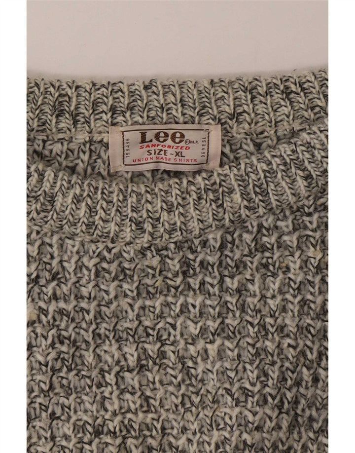 Ανδρικό πουλόβερ Lee Boat Neck Jumper XL Grey Flecked