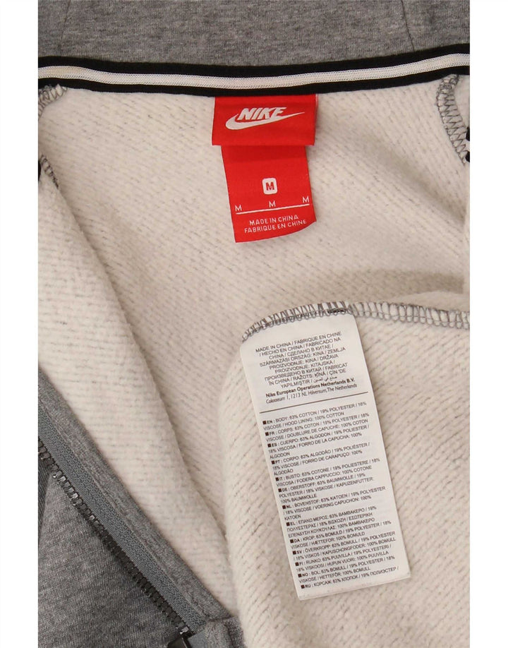 Ανδρικό πουλόβερ Nike με φερμουάρ, μεσαίο βαμβακερό γκρι
