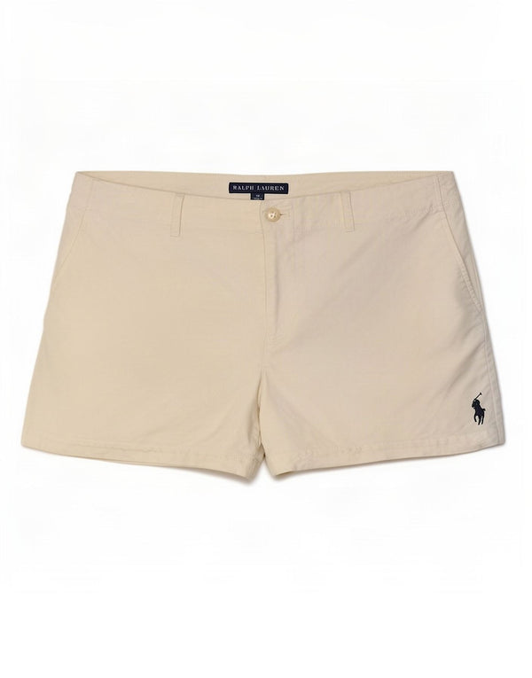 Ralph Lauren Γυναικείο σορτς Chino US 10 Large W34, βαμβακερό σε ανοιχτό λευκό χρώμα