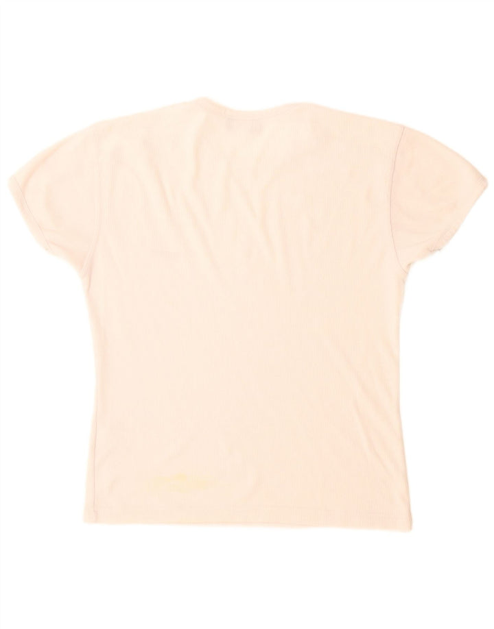 Reebok Γυναικείο T-Shirt Top UK 12 Medium White Polyester