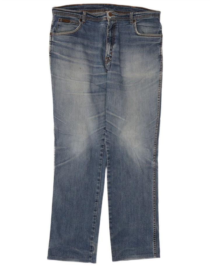 Ανδρικό τζιν Wrangler ίσιο W38 L31 Μπλε βαμβακερό