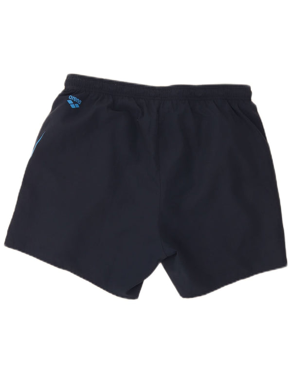 Ανδρικά γραφικά αθλητικά σορτς Arena XL Navy Blue Colorblock Πολυεστέρας