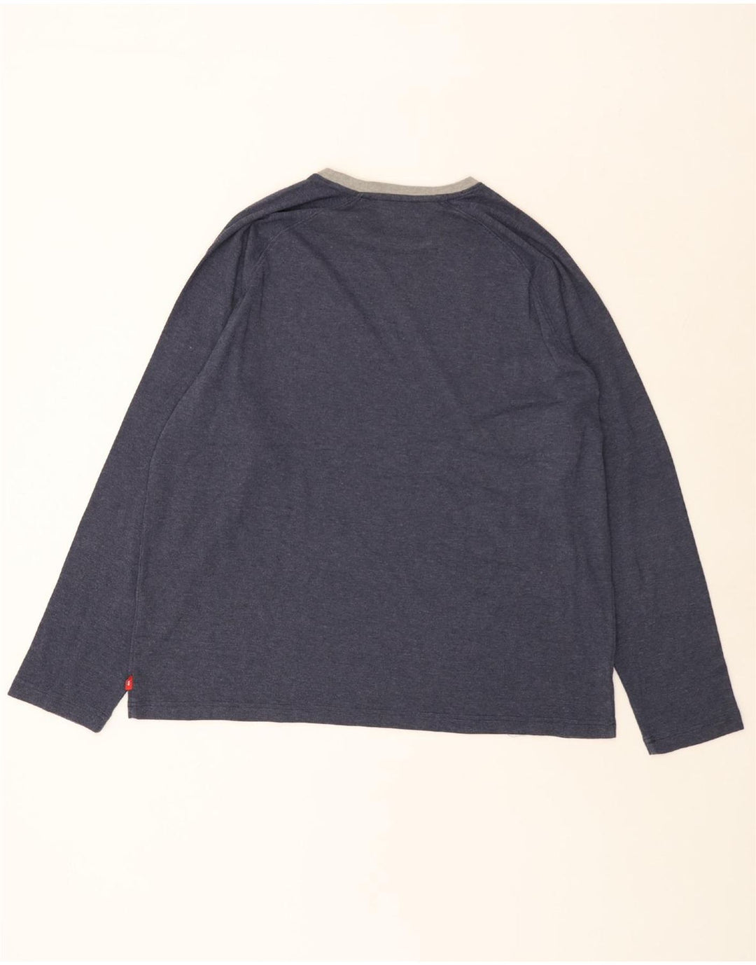 Ανδρικό τοπ IZOD μακρυμάνικο XL Navy Blue Cotton