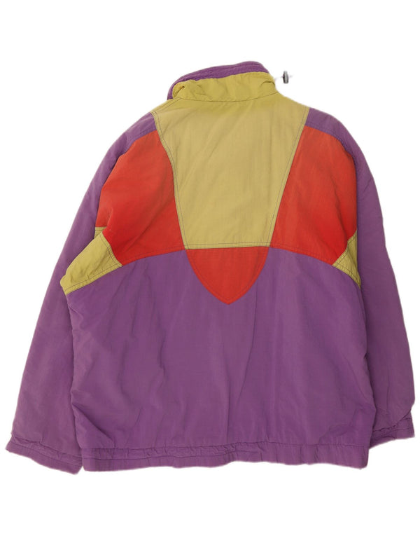 Ανδρικό πουλόβερ Etirel μπουφάν με επένδυση UK 42 XL Purple Colorblock Nylon