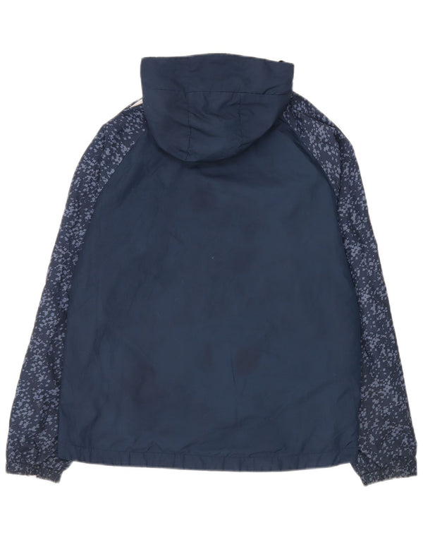 Κορυφαία φόρμα αθλητικής φόρμας Adidas Boys Hooded 13-14 Years Navy Blue Polyester