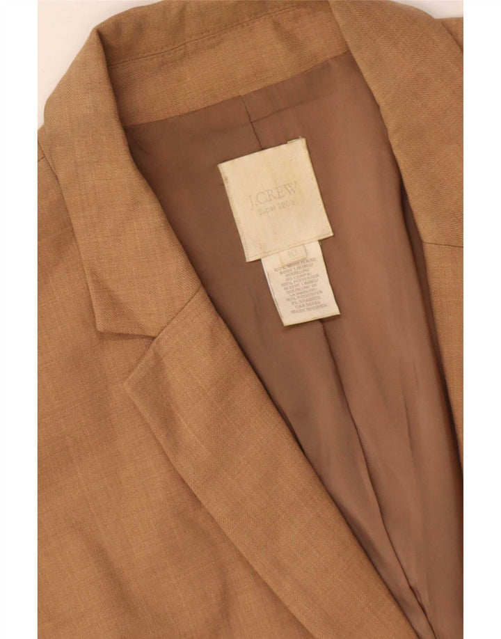 J. Crew Γυναικείο σακάκι σακάκι με 2 κουμπιά US 10 μεγάλο καφέ μαλλί