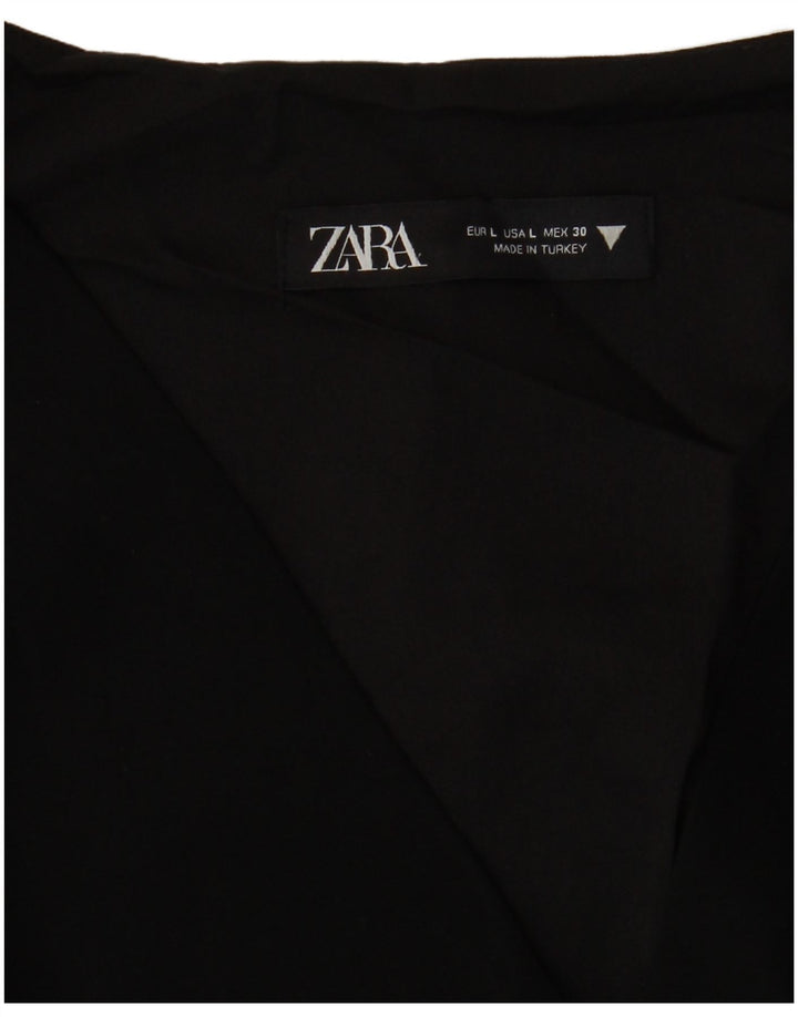 Zara Γυναικείο φόρεμα A-Line UK 16 Large Black