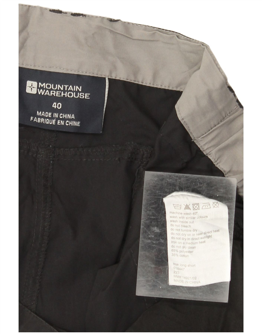 Ανδρικό σορτς Cargo Mountain Warehouse W40 XL Μαύρο Πολυεστέρα