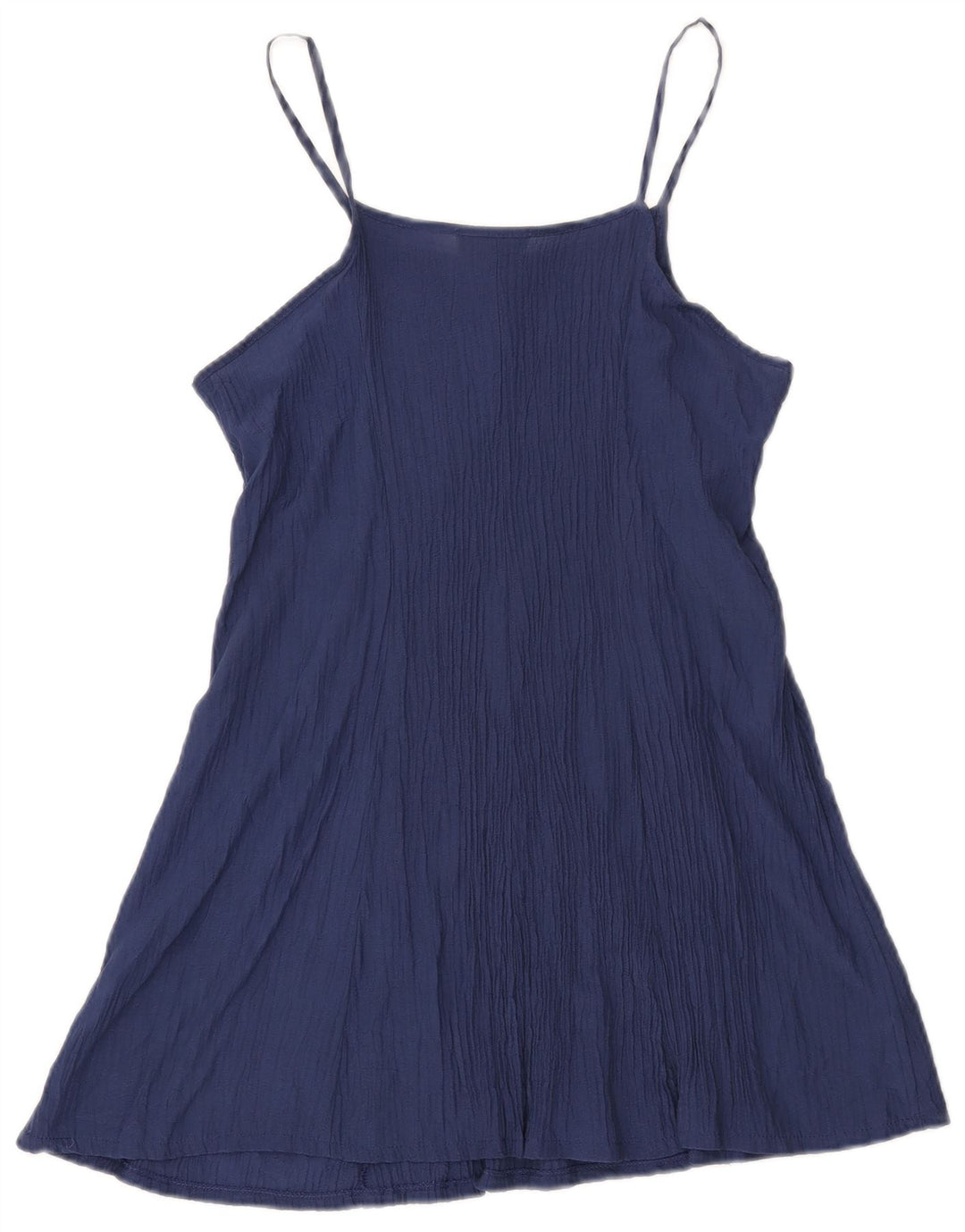 VINTAGE Γυναικείο Slip Dress UK 14 Large Navy Blue Viscose