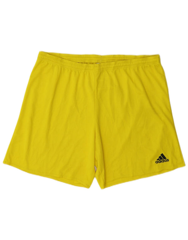 Ανδρικό αθλητικό σορτς Adidas Climalite XL κίτρινο πολυεστέρα