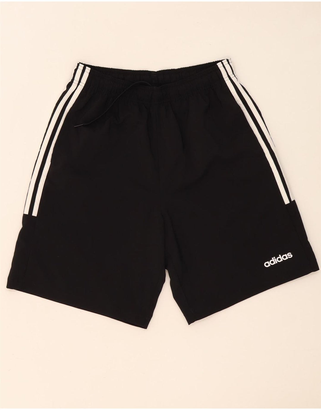 Ανδρικό αθλητικό σορτς Adidas από μεσαίο μαύρο πολυεστέρα