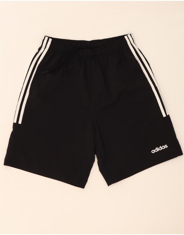 Ανδρικό αθλητικό σορτς Adidas από μεσαίο μαύρο πολυεστέρα