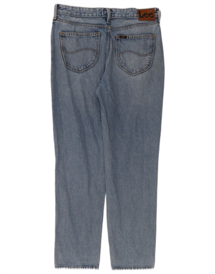 Lee Mens Mom Straight Jeans W30 L31 Blue Cotton