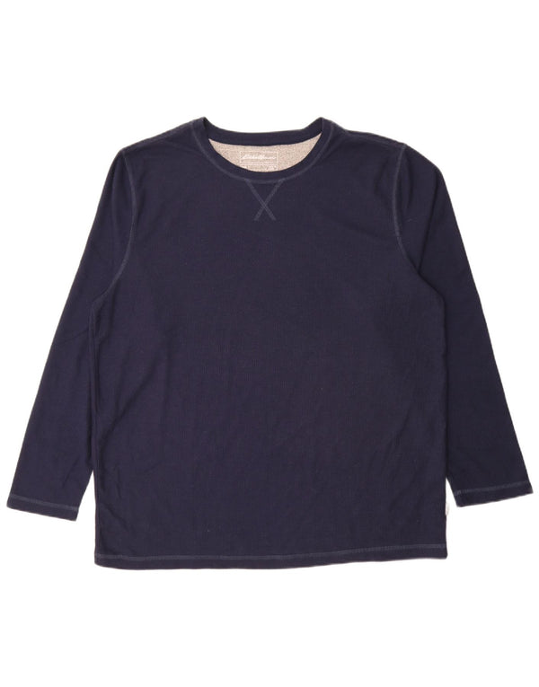 Eddie Bauer Ανδρικό μακρυμάνικο XL Navy Blue Polyester