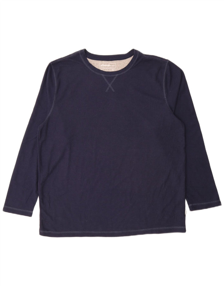 Eddie Bauer Ανδρικό μακρυμάνικο XL Navy Blue Polyester