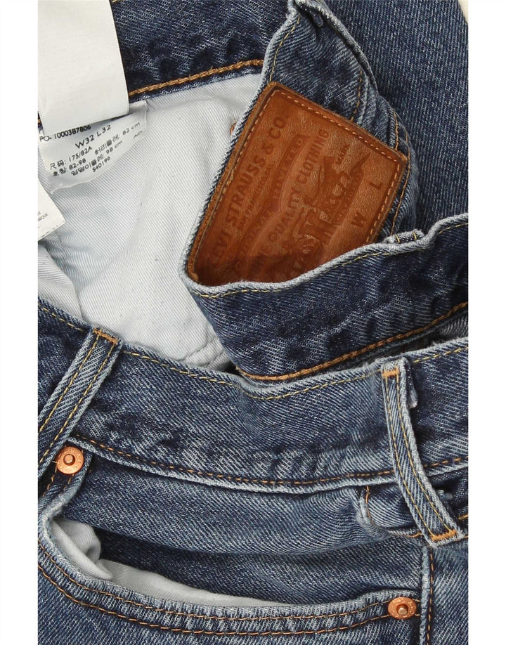 Ανδρικό τζιν Levi's Straight W32 L32 Μπλε βαμβακερό