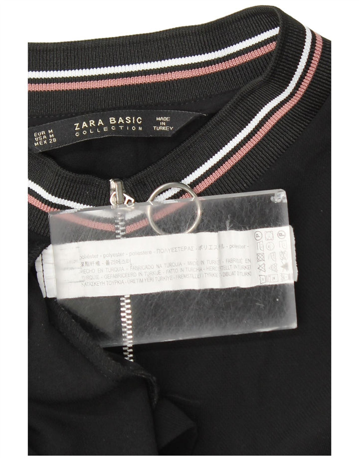 Zara Γυναικείο φόρεμα με φερμουάρ Shift UK 14 Medium μαύρο πολυεστέρα