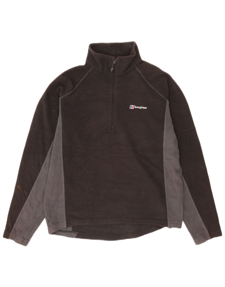 Ανδρικό φερμουάρ Berghaus Fleece Jumper με μεγάλο μαύρο χρώμα πολυεστέρα