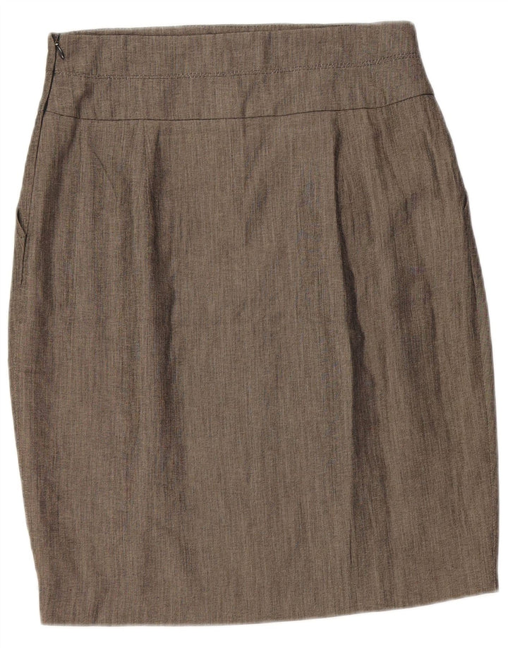 Zara Γυναικεία Pencil Φούστα Medium W28 Γκρι βισκόζη