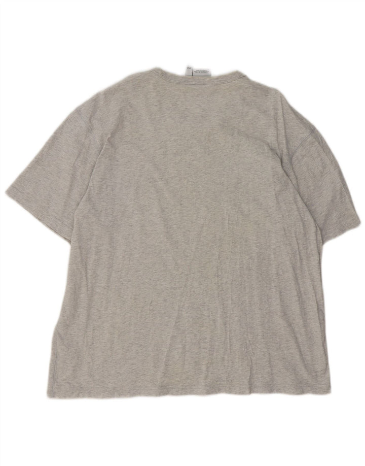 Ανδρικό T-Shirt Adidas Top Μεγάλο γκρι βαμβακερό