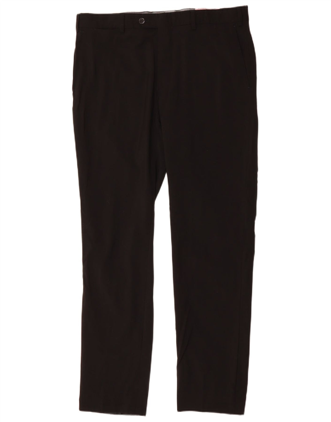 MASSIMO DUTTI Ανδρικό Slim Suit Παντελόνι EU 44 Large W34 L31 Μαύρο μάλλινο