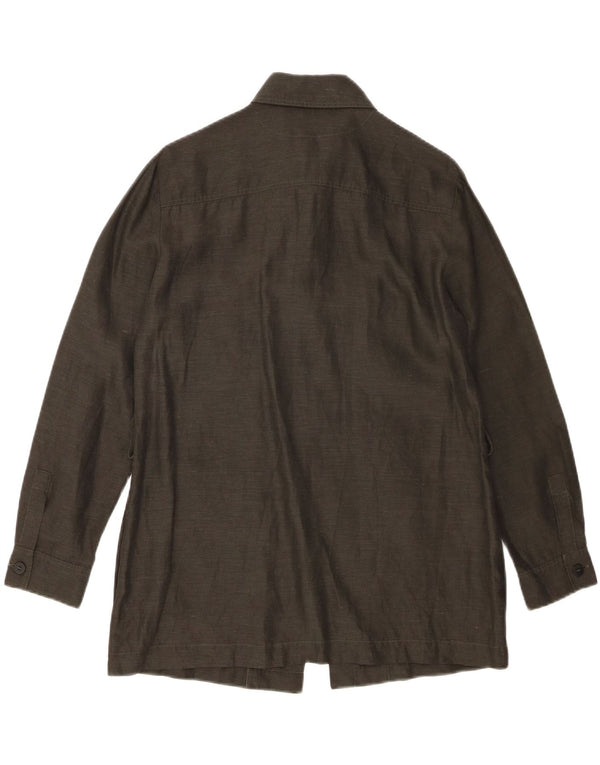 Γυναικείο πουκάμισο Marella UK 8 Μικρό Χακί Λινό