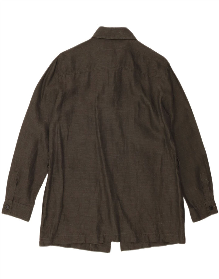 Γυναικείο πουκάμισο Marella UK 8 Μικρό Χακί Λινό