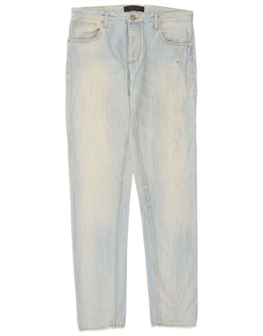 Zara Ανδρικό τζιν ίσιο EU 40 Medium W31 L33 Μπλε βαμβακερό