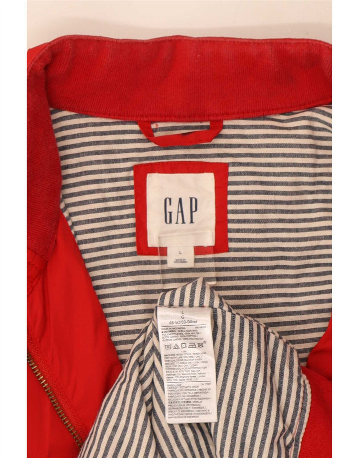 Ανδρικό Bomber Jacket Gap UK 40 Large Red Nylon