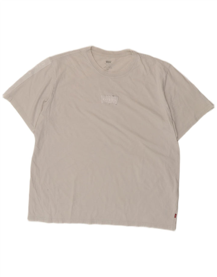Ανδρικό μπλουζάκι Levi's Relaxed Fit Top μεγάλο λευκό βαμβακερό