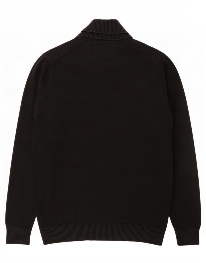 Jack & Jones Ανδρικό πουλόβερ με σάλι με λαιμόκοψη μικρό μαύρο