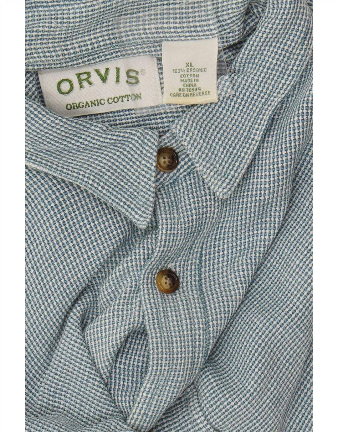 Ανδρικό πουκάμισο Orvis XL Μπλε βαμβακερό