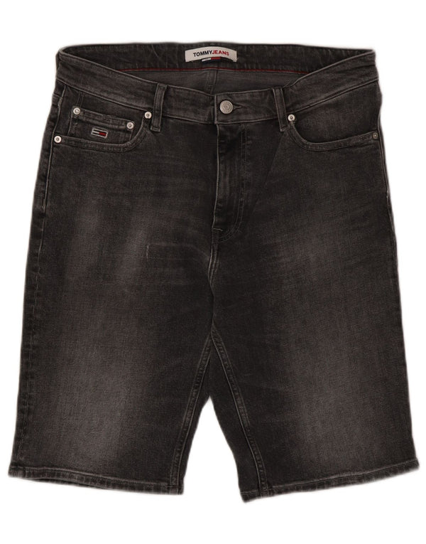 Tommy Hilfiger Mens Denim Shorts W32 Medium Grey Cotton