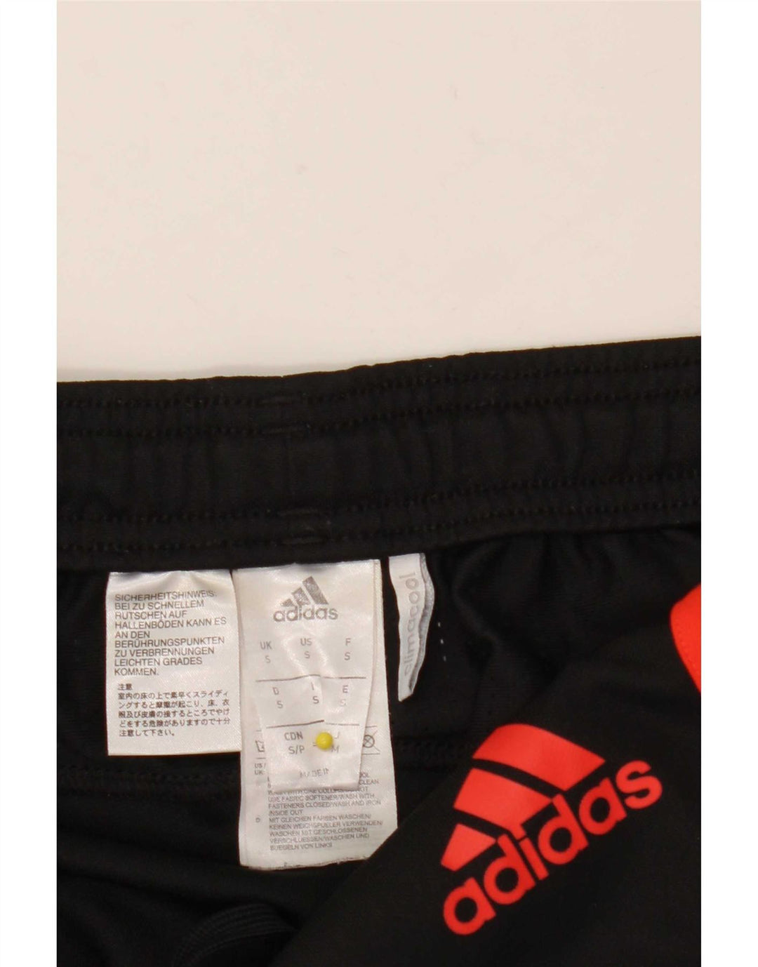 Ανδρικό παντελόνι αθλητικής φόρμας Adidas Climacool Μικρό μαύρο πολυεστέρα
